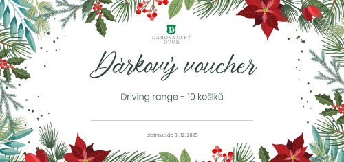 10x košík míčů na driving range